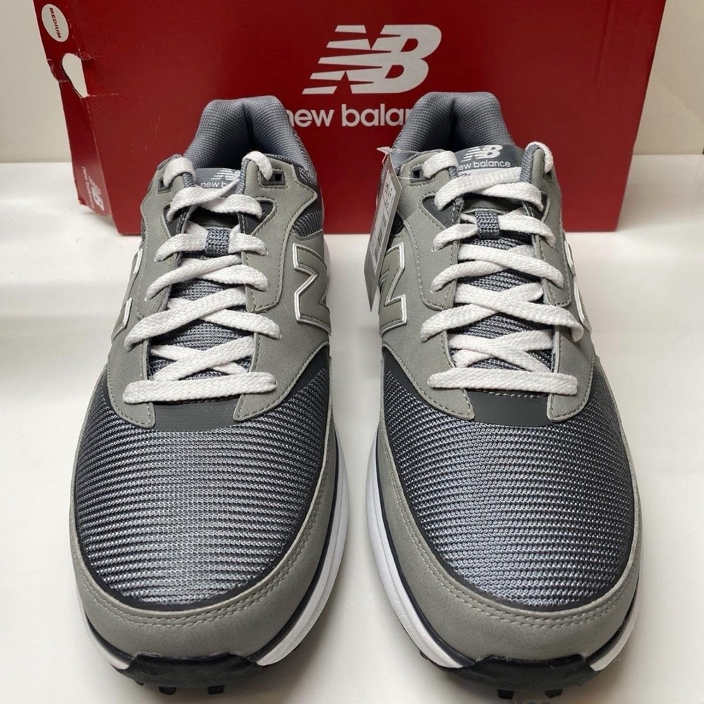 New Balance Men's Heritage Grey Golf Shoe MG100GR Size 15 D US NIB